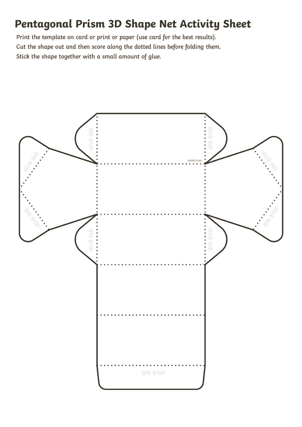 T2-M-2093-Pentagonal-Prism-3d-Shape-Net-Activity-Sheet – Loddon Primary ...